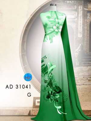 Vải Áo Dài Hoa In 3D AD 31041 31